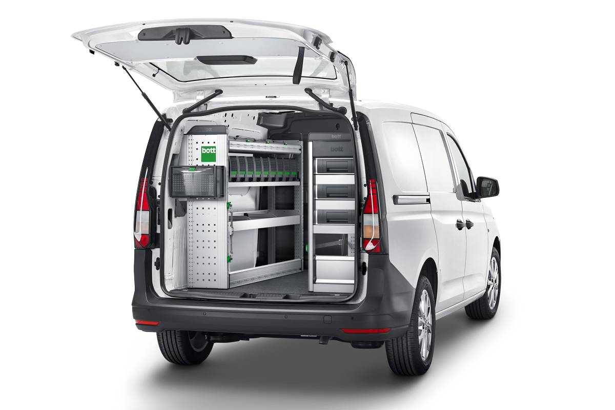 VW Caddy עם ציוד לרכב עבור SHK