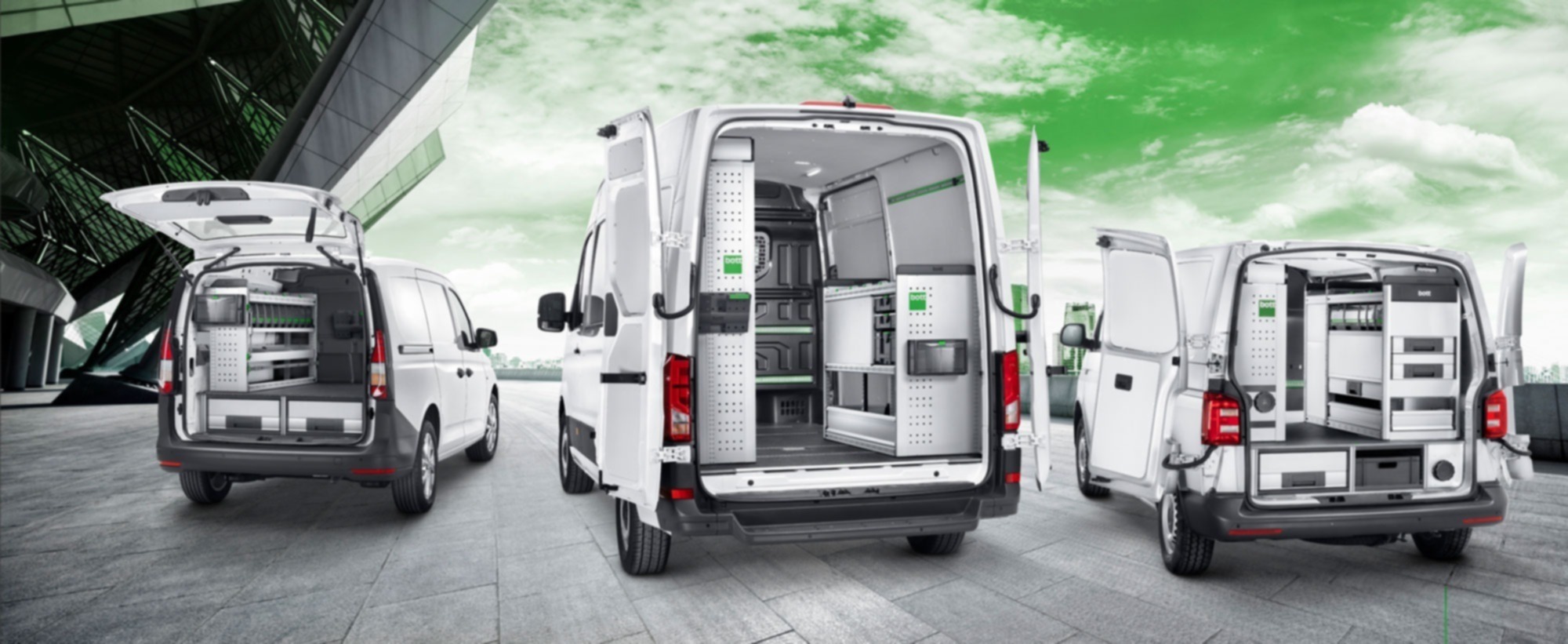 ציוד לרכב VW Caddy: מערכות מדפים ותיבות אחסון ל-Caddy